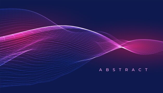 glowing technology lines in blue red colors