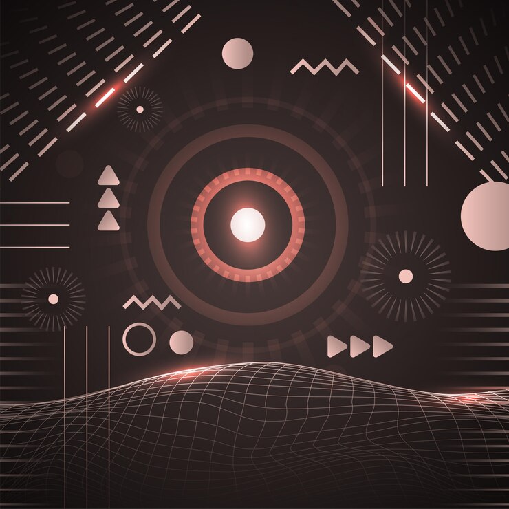 Gratis Vektor gradient abstrakt trådrammebakgrunn