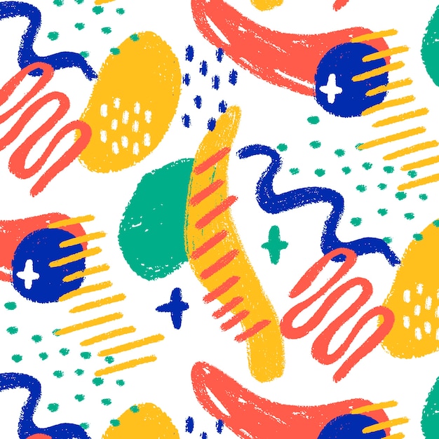hand drawn abstract doodle pattern design