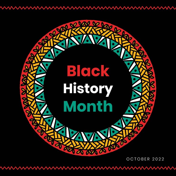 Gratis Vektor hand drawn black history month instagram post template