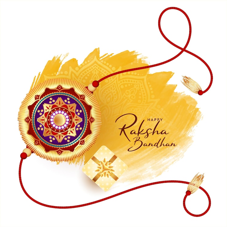 Gratis Vektor happy raksha bandhan indian festival celebration cultural background