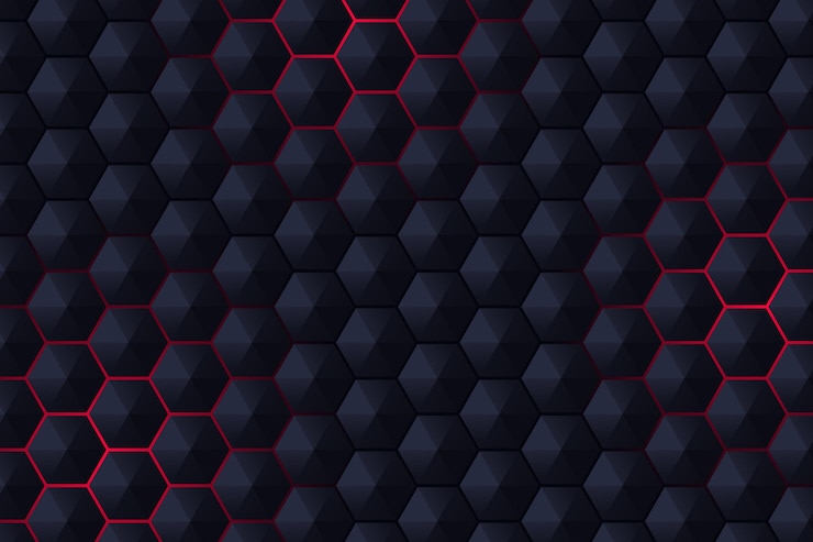 Gratis Vektor heksagonal gradient bakgrunn