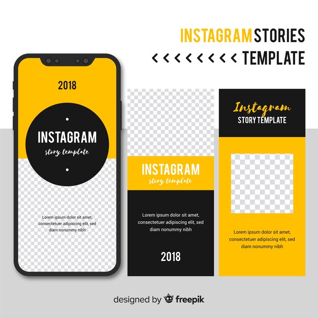 instagram stories template