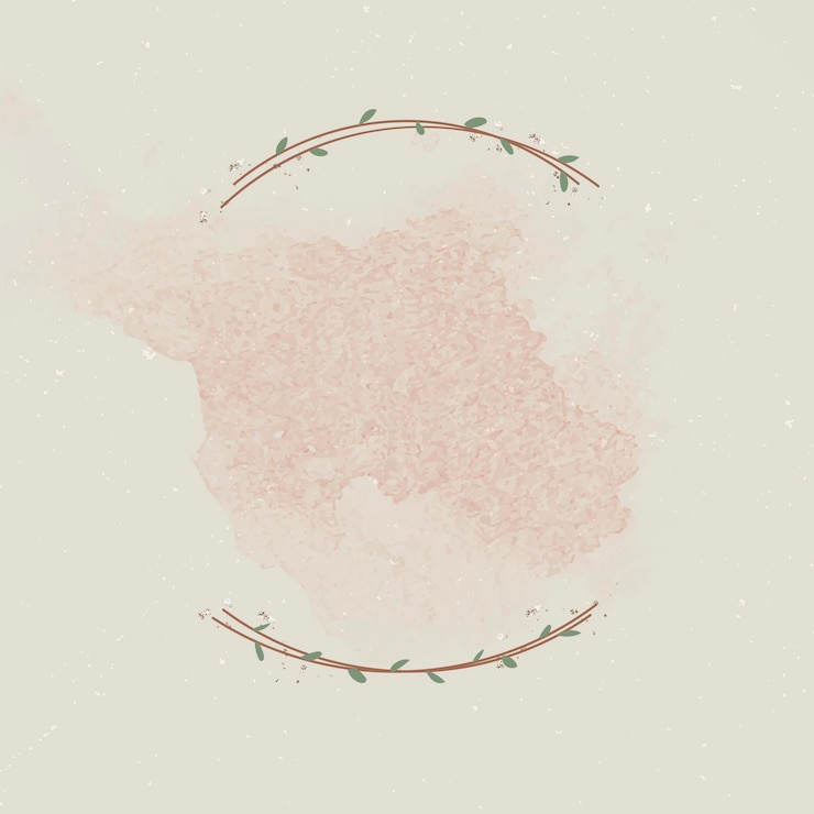 Gratis Vektor leafy border on beige background vector