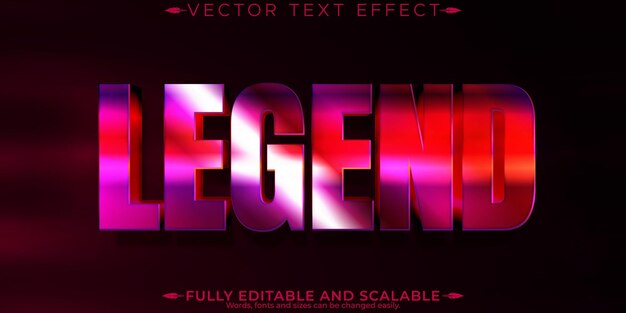 legend editable text effect editable laser and futuristic text style