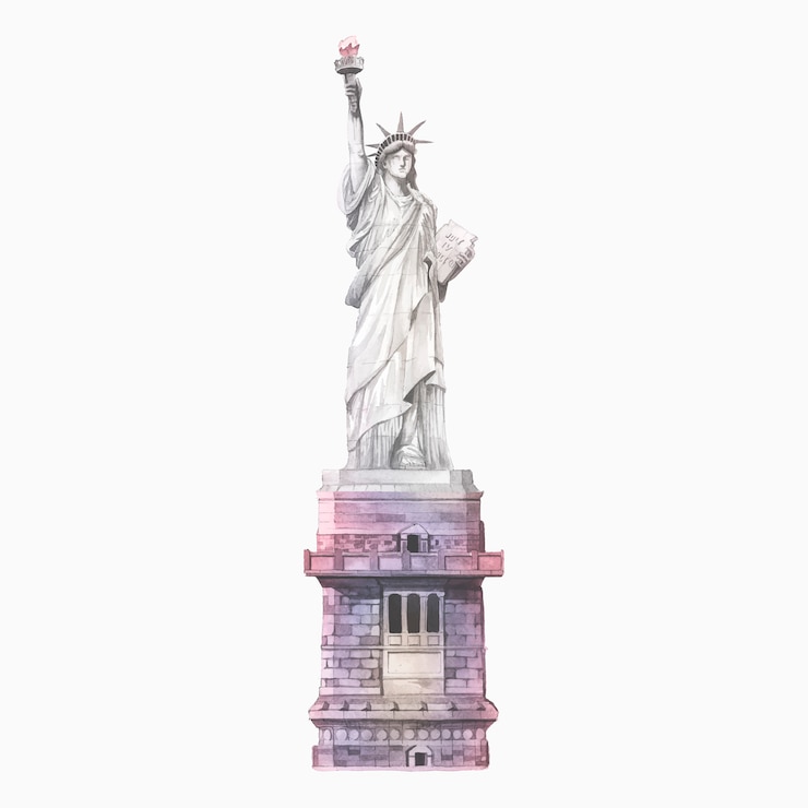 Gratis Vektor liberty statue 