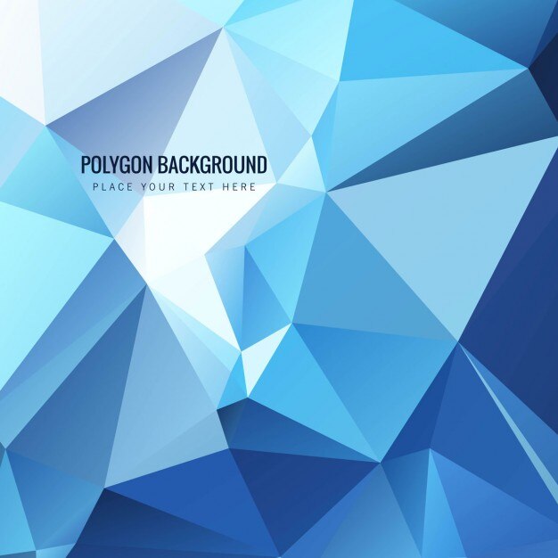 Modern blue polygonal background