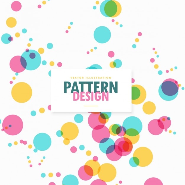 pattern with colored dots
