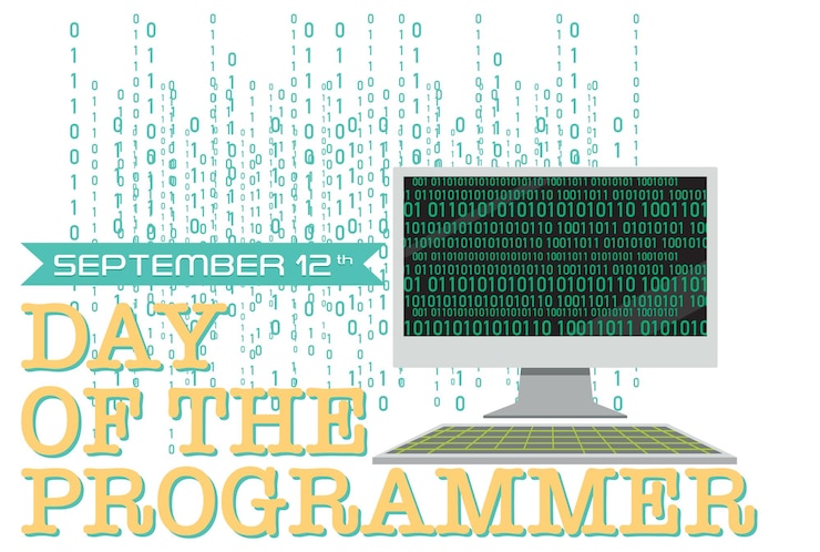 Gratis Vektor plakat for programmererens dag