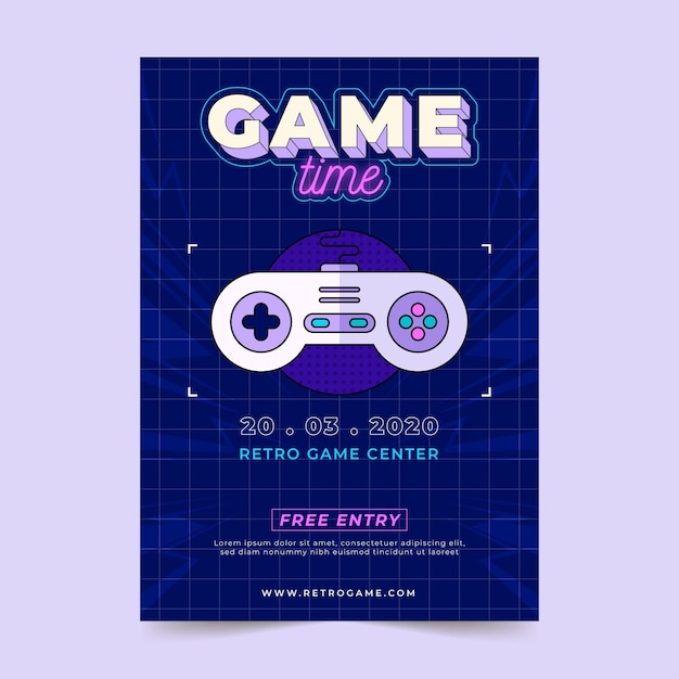 Retro spill-poster mal
