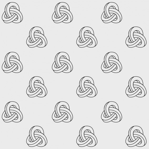 Gratis Vektor rounded shapes pattern