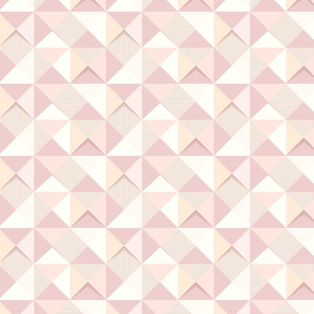 seamless pink geometric triangle patterned background design resource vector