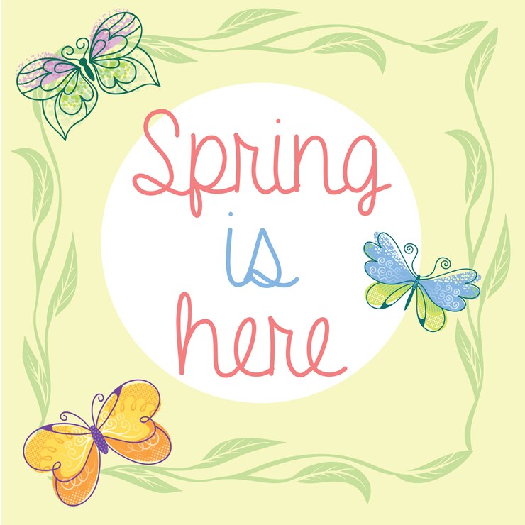 Spring background design