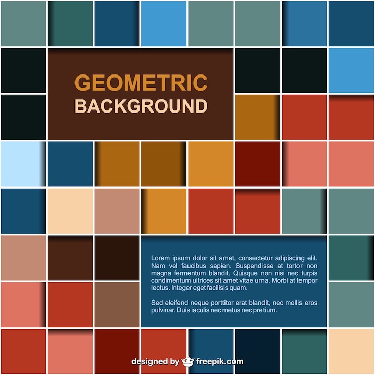 Gratis Vektor squares background design 