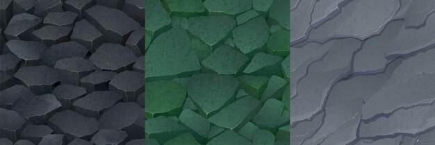 Stone ground and rocks surface textures