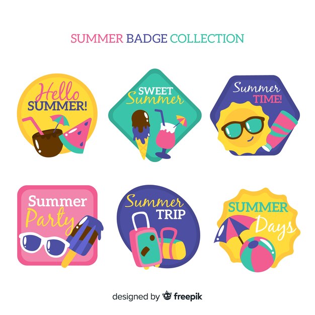 summer badge collection