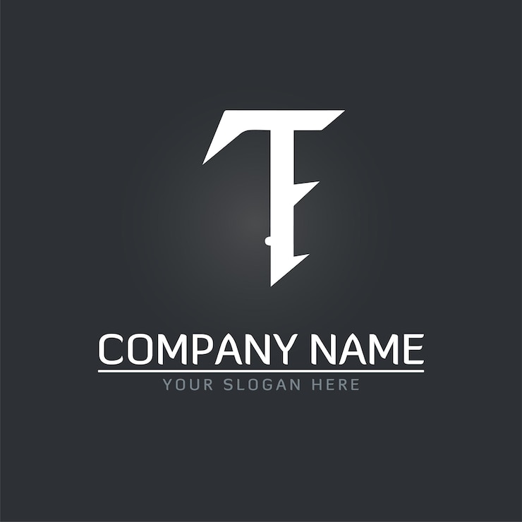 Gratis Vektor t e logo branding identity corporate vector logo design