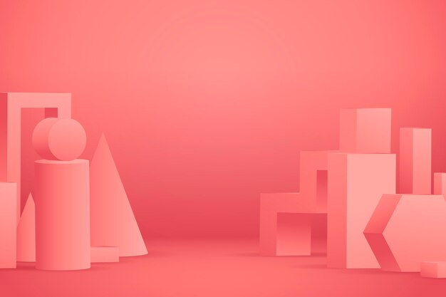 three-dimensional abstract scene background