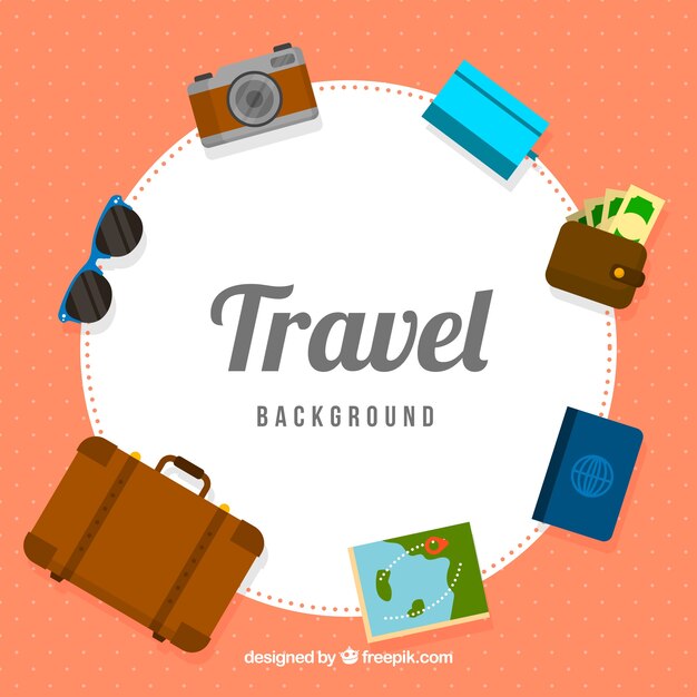 Travel elements background