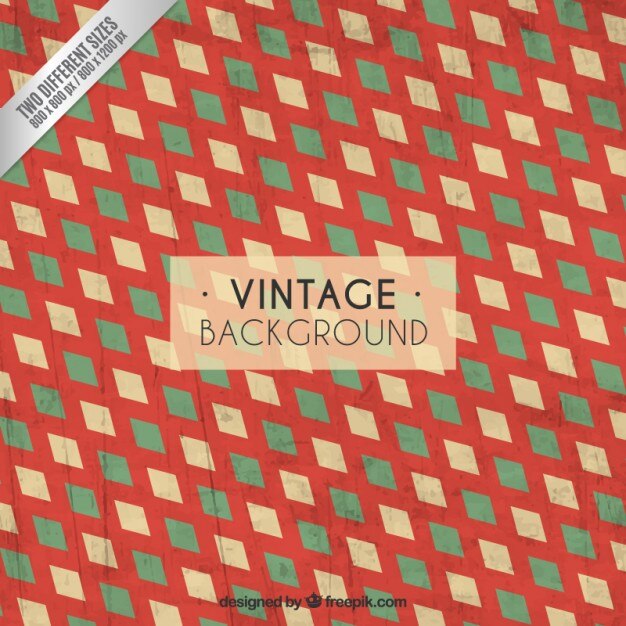 Vintage background with rhombus
