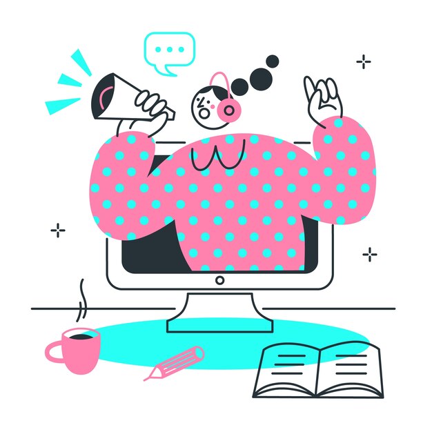 webinar  concept illustration