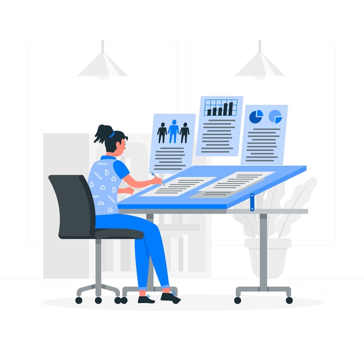 Gratis Vektor writing illustration paper concept illustration