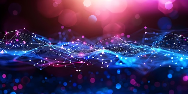 3D Abstract Technology Background Connecting Dots and Lines Perfect for Networking Concept Technology Abstract Networking Dots Lines