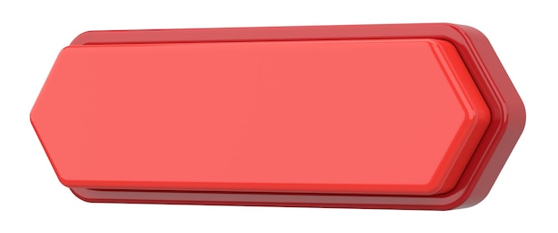 3d button empty button 3d illustration