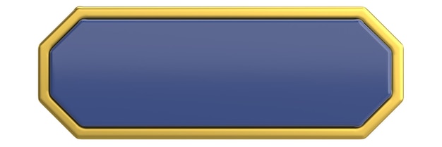 3d button empty button 3d illustration