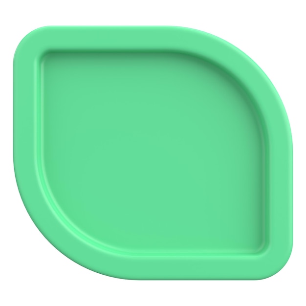 3d button empty button 3d illustration