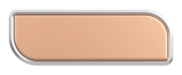 3d button empty button 3d illustration