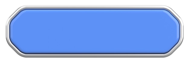 3d button empty button 3d illustration