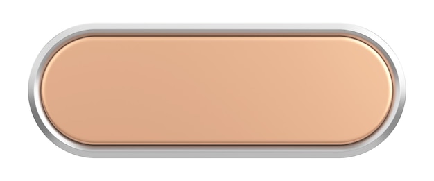 3d button empty button 3d illustration