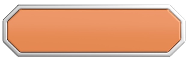 3d button empty button 3d illustration