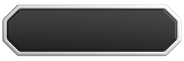 3d button empty button 3d illustration