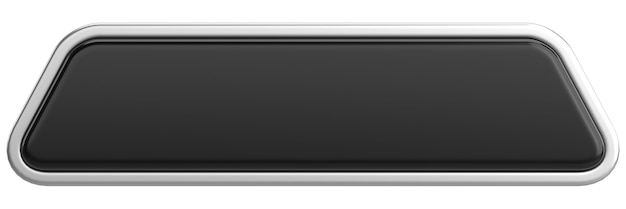 3d button empty button 3d illustration