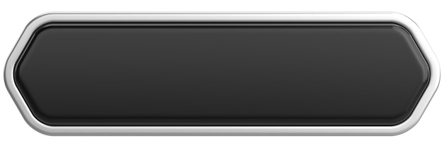 3d button empty button 3d illustration