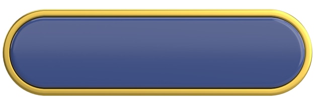 3d button empty button 3d illustration