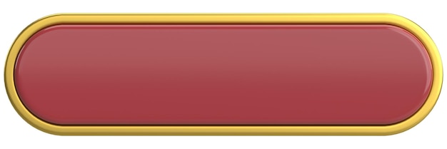 3d button empty button 3d illustration