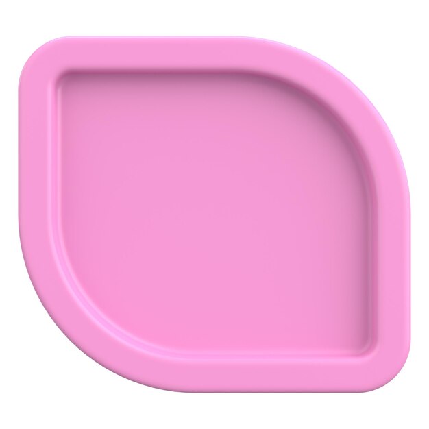 3d button empty button 3d illustration