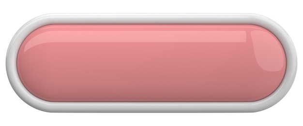 3d button empty button 3d illustration