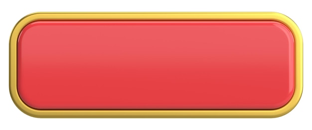 3d button empty button 3d illustration