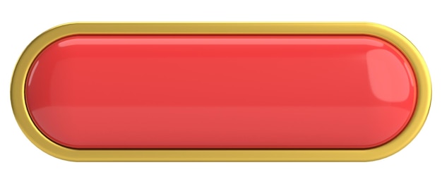 3d button empty button 3d illustration