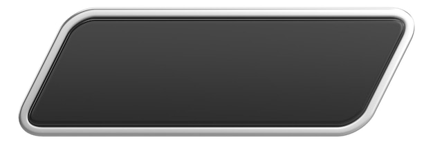 3d button empty button 3d illustration
