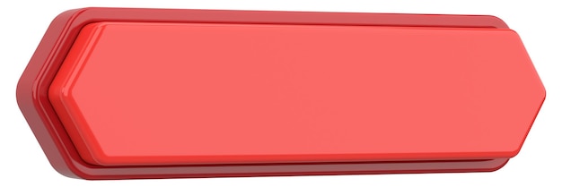 3d button empty button 3d illustration