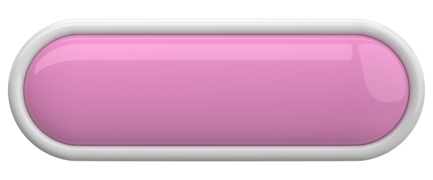3d button empty button 3d illustration
