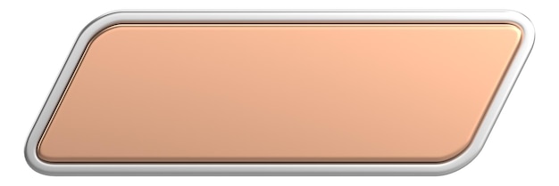 3d button empty button 3d illustration