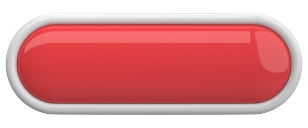 3d button empty button 3d illustration