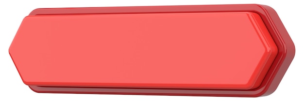 3d button empty button 3d illustration