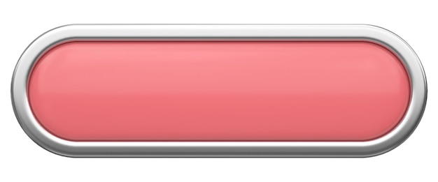 3d button empty button 3d illustration